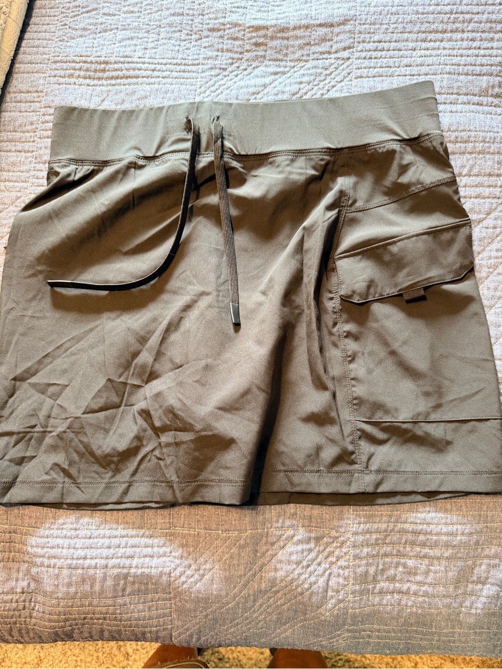 Gerry Weber Olive Green Cargo Skirt with Zip Pocket